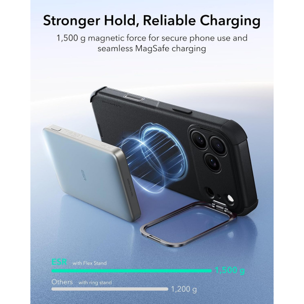 ESR Cyber Tough Flex iPhone 18 Pro Stand K�l�f-Black