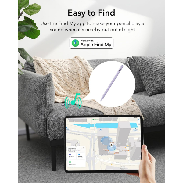 ESR Findmy iPad Uyumlu Stylus Kalem-Purple