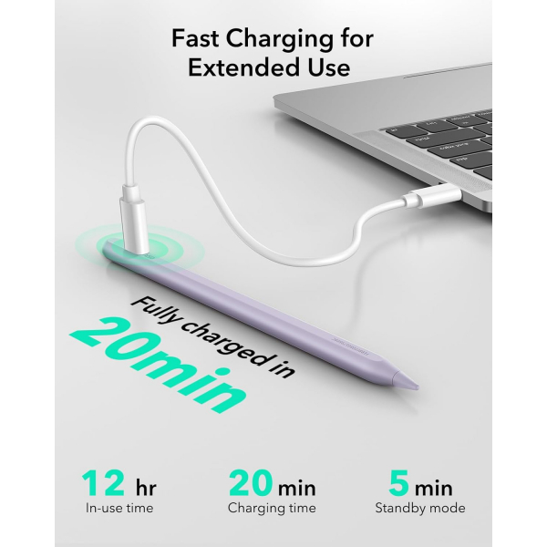 ESR Findmy iPad Uyumlu Stylus Kalem-Purple