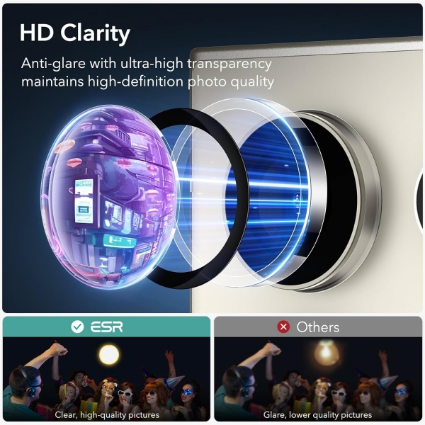 ESR Galaxy S24 Ultra Cam Kamera Lens Koruyucu-Clear