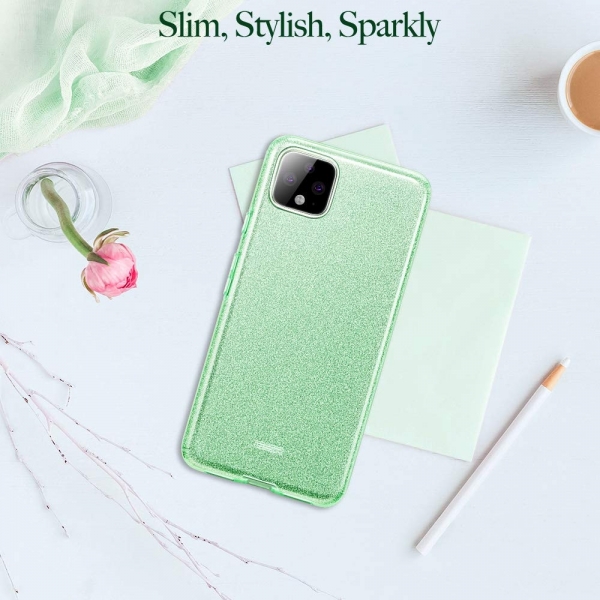 ESR Google Pixel 4 XL Glitter Serisi Klf-Green