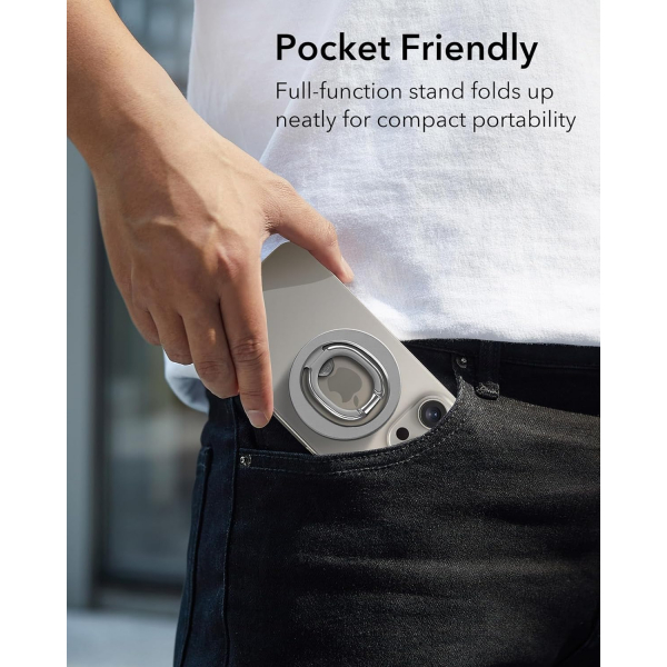 ESR HaloLock MagSafe Telefon Tutucu-Natural Titanium