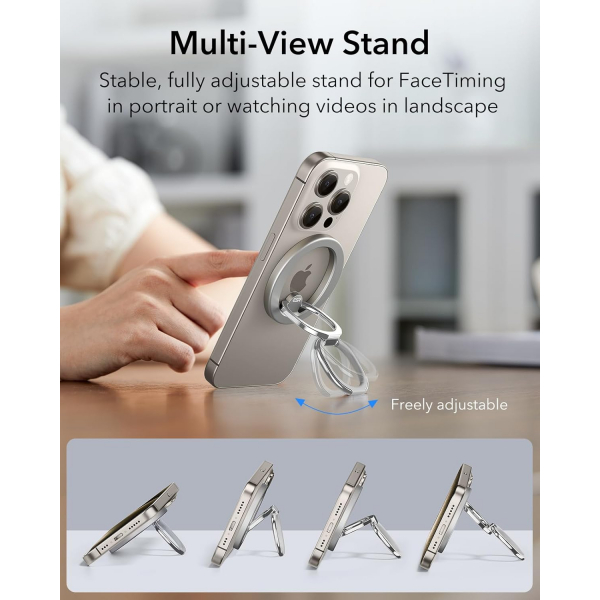ESR HaloLock MagSafe Telefon Tutucu-Natural Titanium