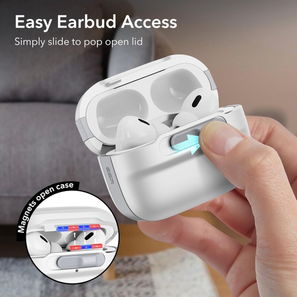 ESR HaloLock Serisi AirPods Pro Yumuak Klf -White 