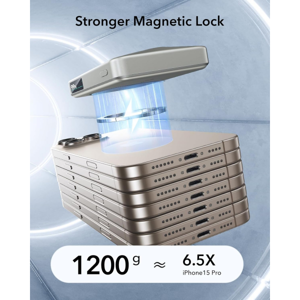 ESR KickStandl MagSafe Kablosuz arj Aleti-Titanium