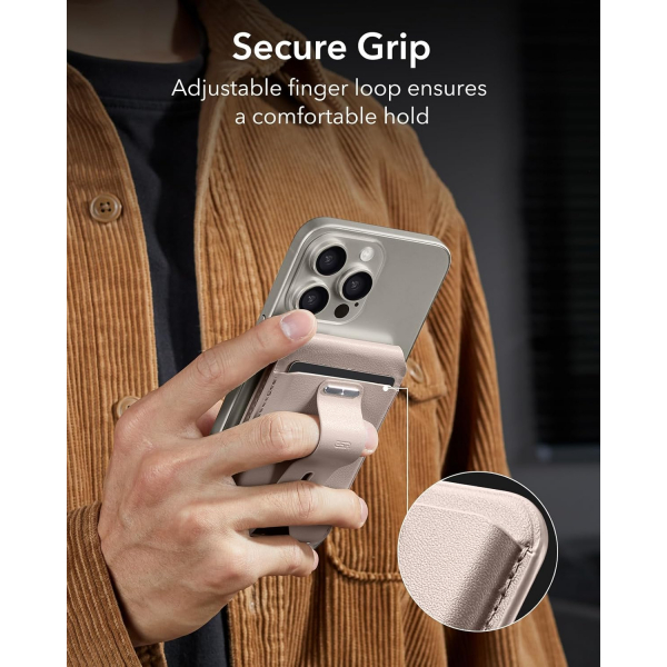 ESR MagSafe Geo iPhone Czdan Stand-Desert Titanium