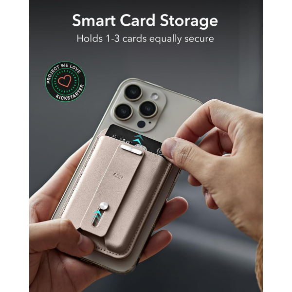 ESR MagSafe Geo iPhone Czdan Stand-Desert Titanium