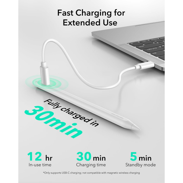 ESR Findmy iPad Uyumlu Stylus Kalem-White