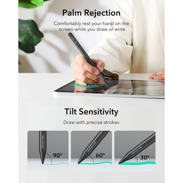 ESR Findmy iPad Uyumlu Stylus Kalem-Black