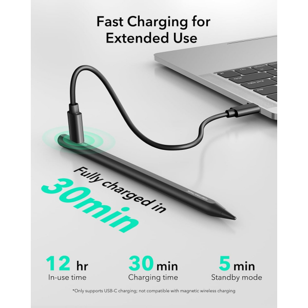 ESR Findmy iPad Uyumlu Stylus Kalem-Black