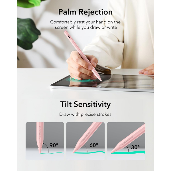 ESR Findmy iPad Uyumlu Stylus Kalem-Pink
