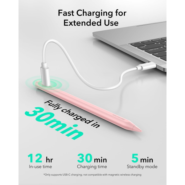 ESR Findmy iPad Uyumlu Stylus Kalem-Pink