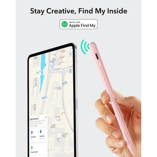 ESR Findmy iPad Uyumlu Stylus Kalem-Pink