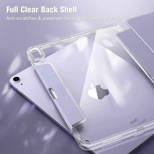 Fintie Clear iPad Air 6.Nesil Klf (11 in)-Lilac Purple