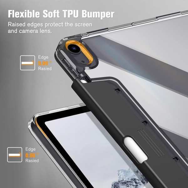 Fintie Clear iPad Air 6.Nesil Klf (11 in)-Black