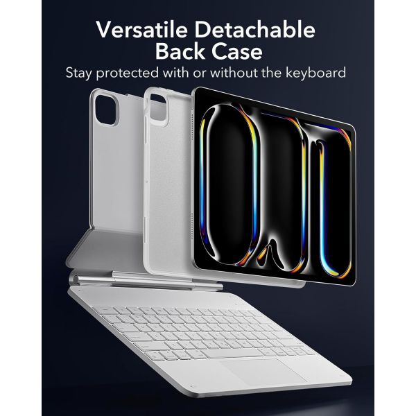 ESR Rebound 360 iPad Pro Klavyeli Klf (13 in)-White