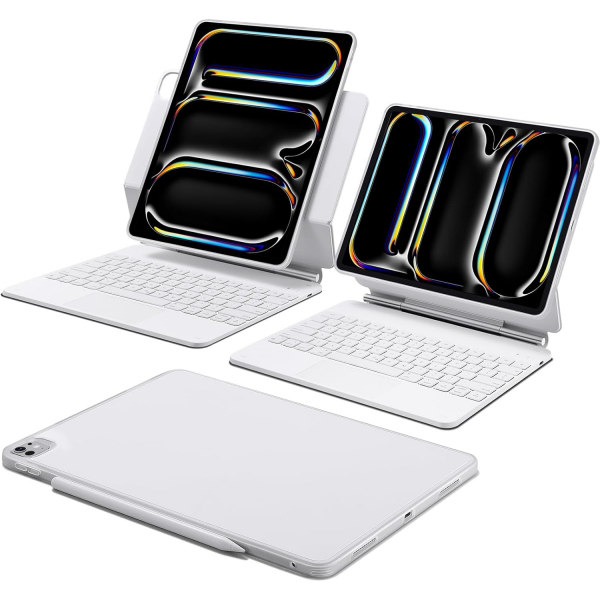 ESR Rebound 360 iPad Pro Klavyeli Klf (13 in)-White