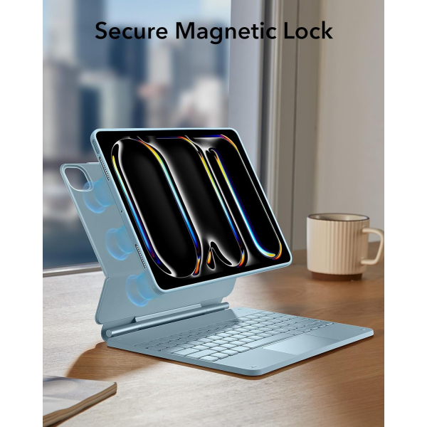 ESR Rebound 360 iPad Pro Klavyeli Klf (13 in)-Blue
