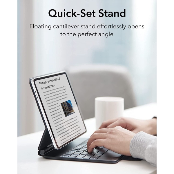 ESR Rebound Serisi iPad Pro Klavyeli Klf (11 in)-Black