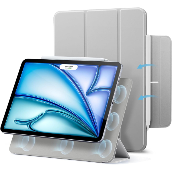 ESR Rebound iPad Air Manyetik Klf (11 in)-Silver Gray