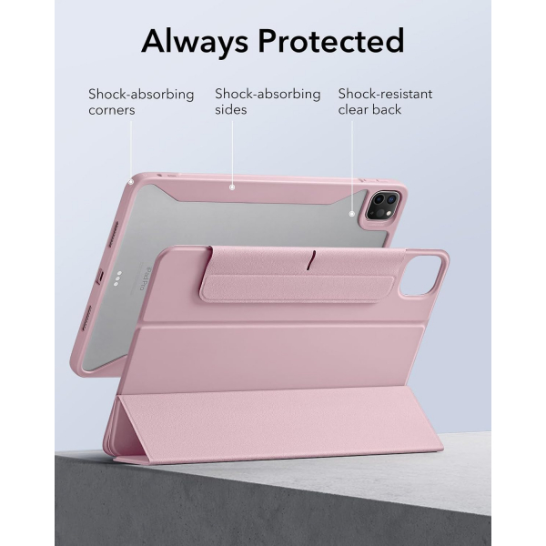 ESR Rebound 360 iPad Pro 5.Nesil Manyetik Klf(11 in)-Pink
