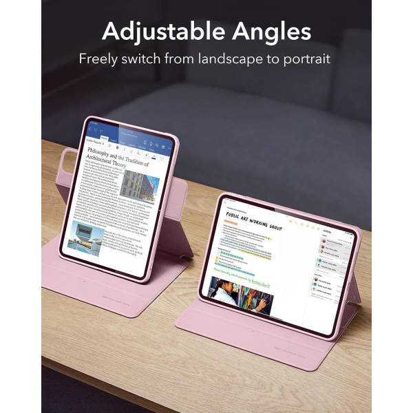 ESR Rebound 360 iPad Pro 5.Nesil Manyetik Klf(11 in)-Pink