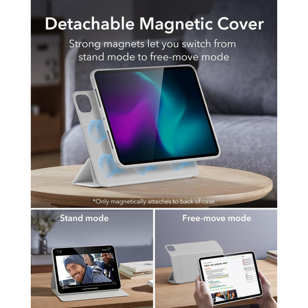 ESR Rebound 360 iPad Pro 5.Nesil Manyetik Klf(11 in)-White
