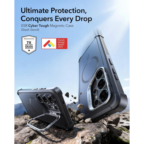 ESR Samsung Galaxy S26 Cyber Tough Magnetic K�l�f-Black