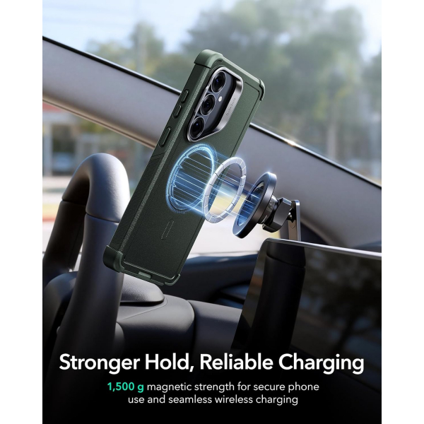 ESR Samsung Galaxy S26 Cyber Tough Magnetic K�l�f-Pine Green