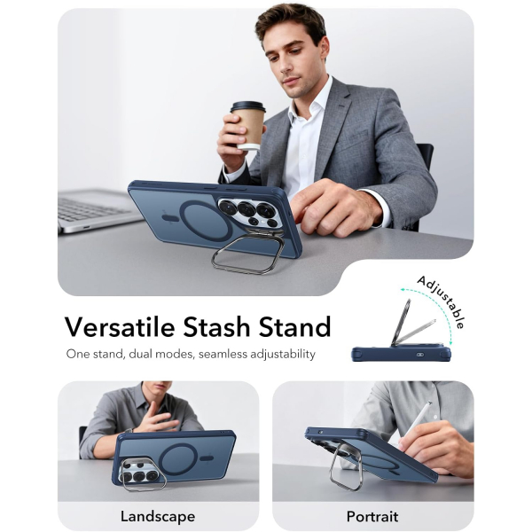 ESR Samsung Galaxy S26 Ultra Standl� K�l�f-Navy Blue