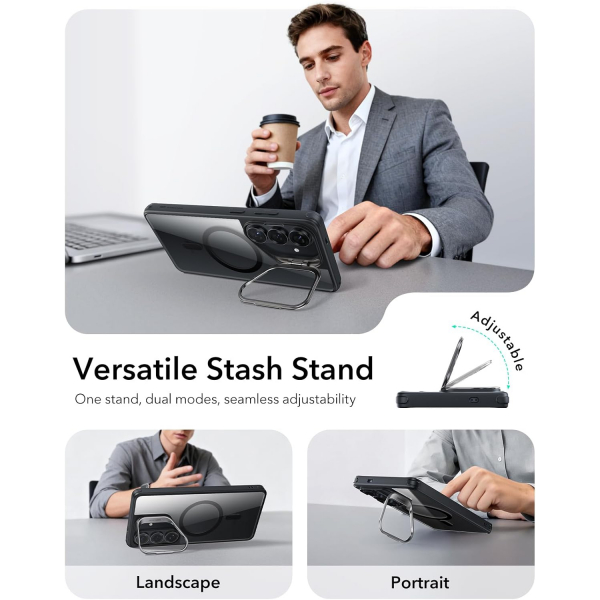 ESR Samsung Galaxy S26 Ultra Standl� K�l�f-Clear Black