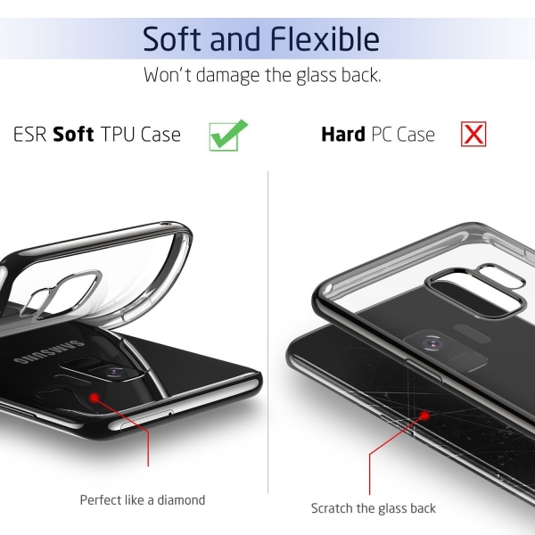 ESR Samsung Galaxy S9 effaf Klf-Black