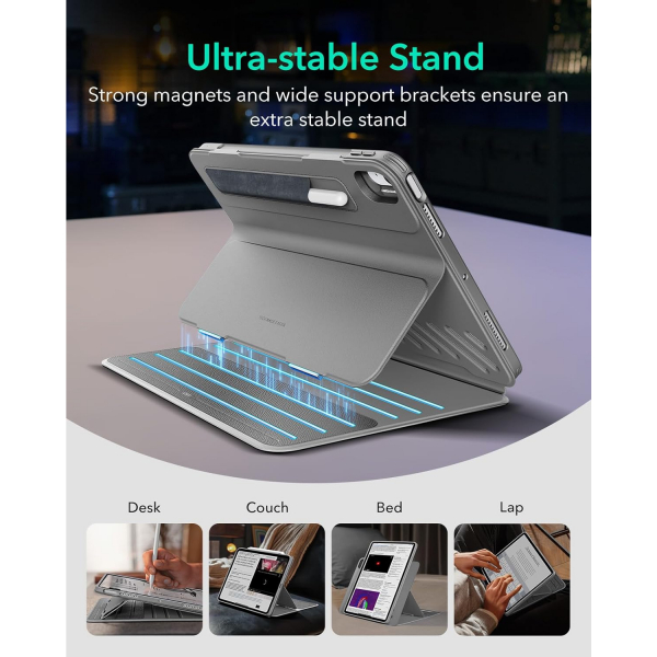 ESR Shift iPad Air Standl Klf (11 in)(6.Nesil)-Grey