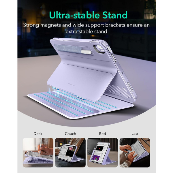 ESR Shift iPad Air Standl Klf (11 in)(6.Nesil)-Light Purple