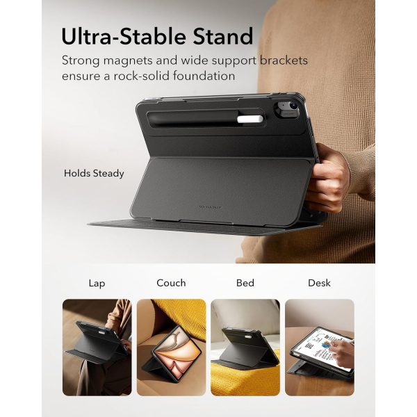 ESR Shift iPad Air Standl Klf (11 in)(6.Nesil)-Durable Black