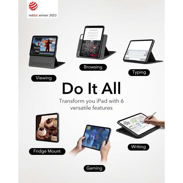 ESR Shift iPad Air Standl Klf (11 in)(6.Nesil)-Durable Black