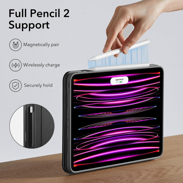 ESR Shift iPad Pro 6/5.Nesil Standl Klf (12.9 in)-Black