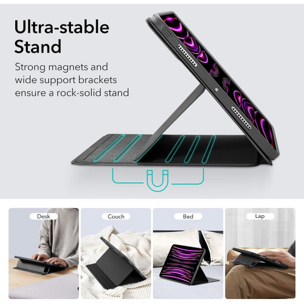 ESR Shift iPad Pro 6/5.Nesil Standl Klf (12.9 in)-Black