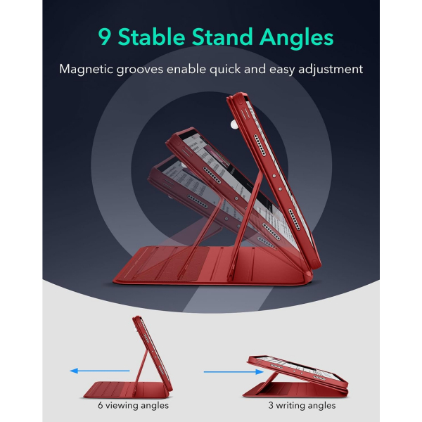 ESR Shift iPad Pro 6/5.Nesil Standl Klf (12.9 in)-Red