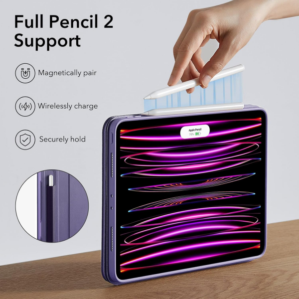 ESR Shift iPad Pro 6/5.Nesil Standl Klf (12.9 in)-Purple