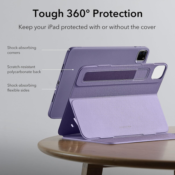 ESR Shift iPad Pro 6/5.Nesil Standl Klf (12.9 in)-Purple