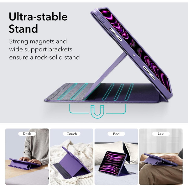 ESR Shift iPad Pro 6/5.Nesil Standl Klf (12.9 in)-Purple