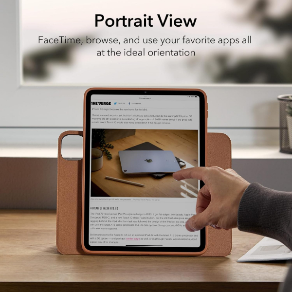 ESR Shift iPad Pro 6/5.Nesil Standl Klf (12.9 in)-Brown