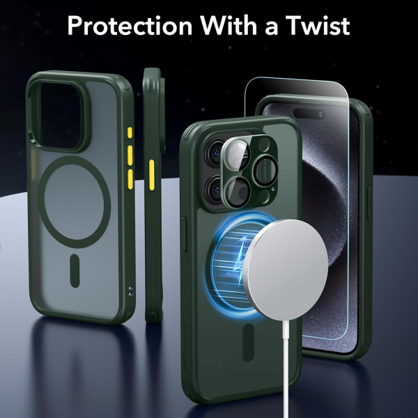 ESR Apple iPhone 15 Pro Klf -Frosted Dark Green