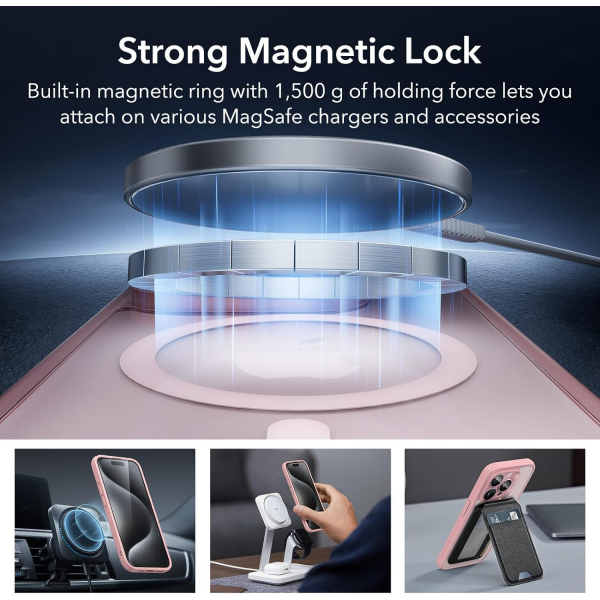 ESR Apple iPhone 15 Pro Klf -Frosted Pink