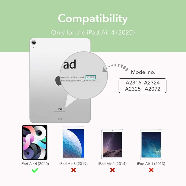 ESR Apple iPad Air 4 Ascend Serisi Klf (10.9 in)-Mint Green