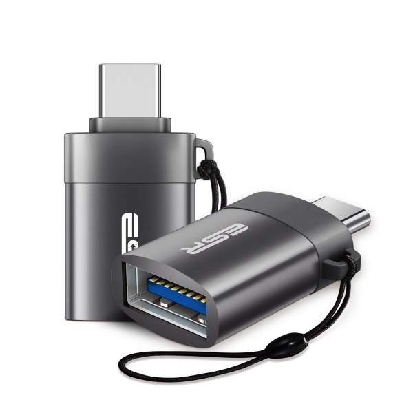ESR USB C to USB A OTG Adaptr (2 Adet)(Gri)