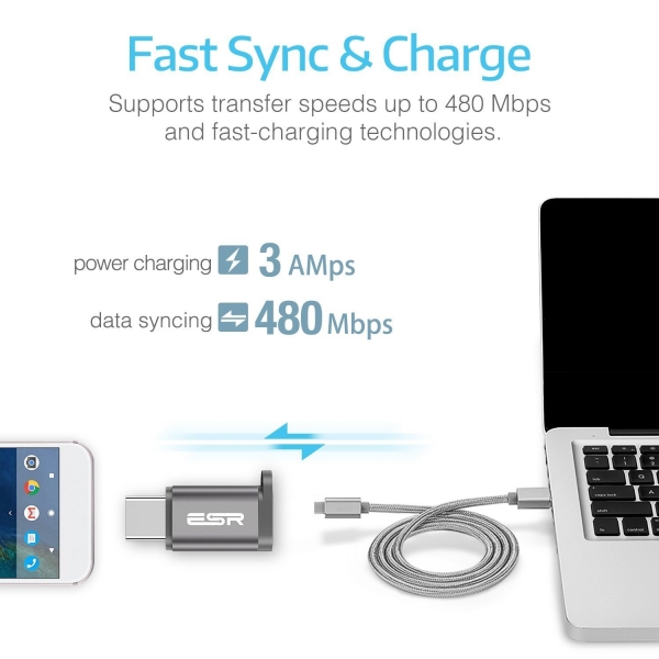 ESR USB Type C to Micro USB Adaptr (2 Adet)