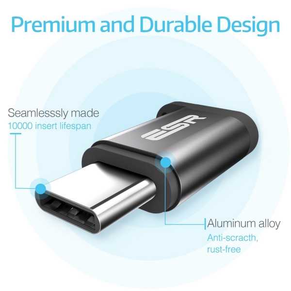 ESR USB Type C to Micro USB Adaptr (2 Adet)