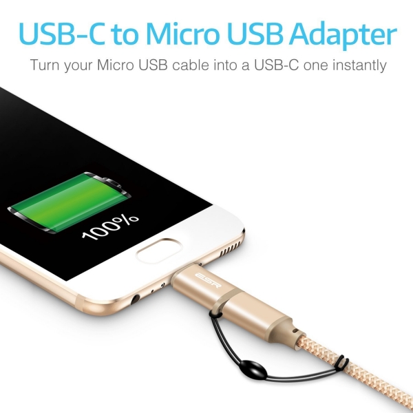 ESR USB Type C to Micro USB Adaptr (2 Adet) (Altn)